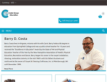 Tablet Screenshot of costagroupeducation.com